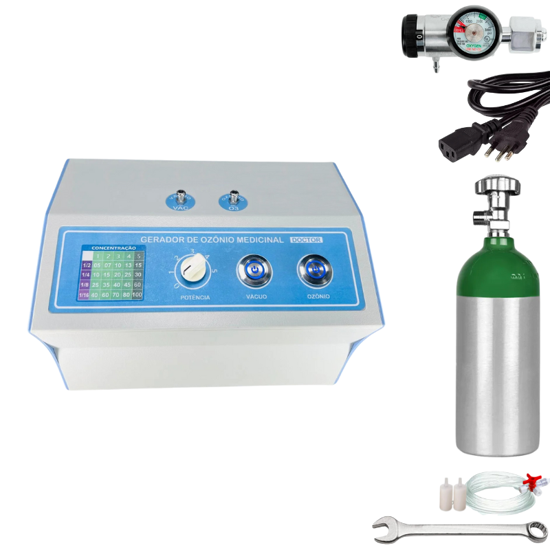Kit Gerador de Ozônio Para Ozonioterapia Com Vácuo- Certificado Anvisa
