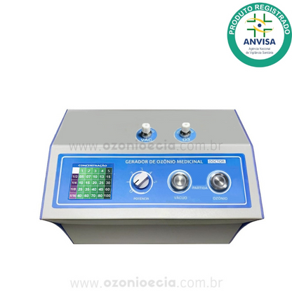 Kit Gerador de Ozônio Para Ozonioterapia Com Vácuo- Certificado Anvisa